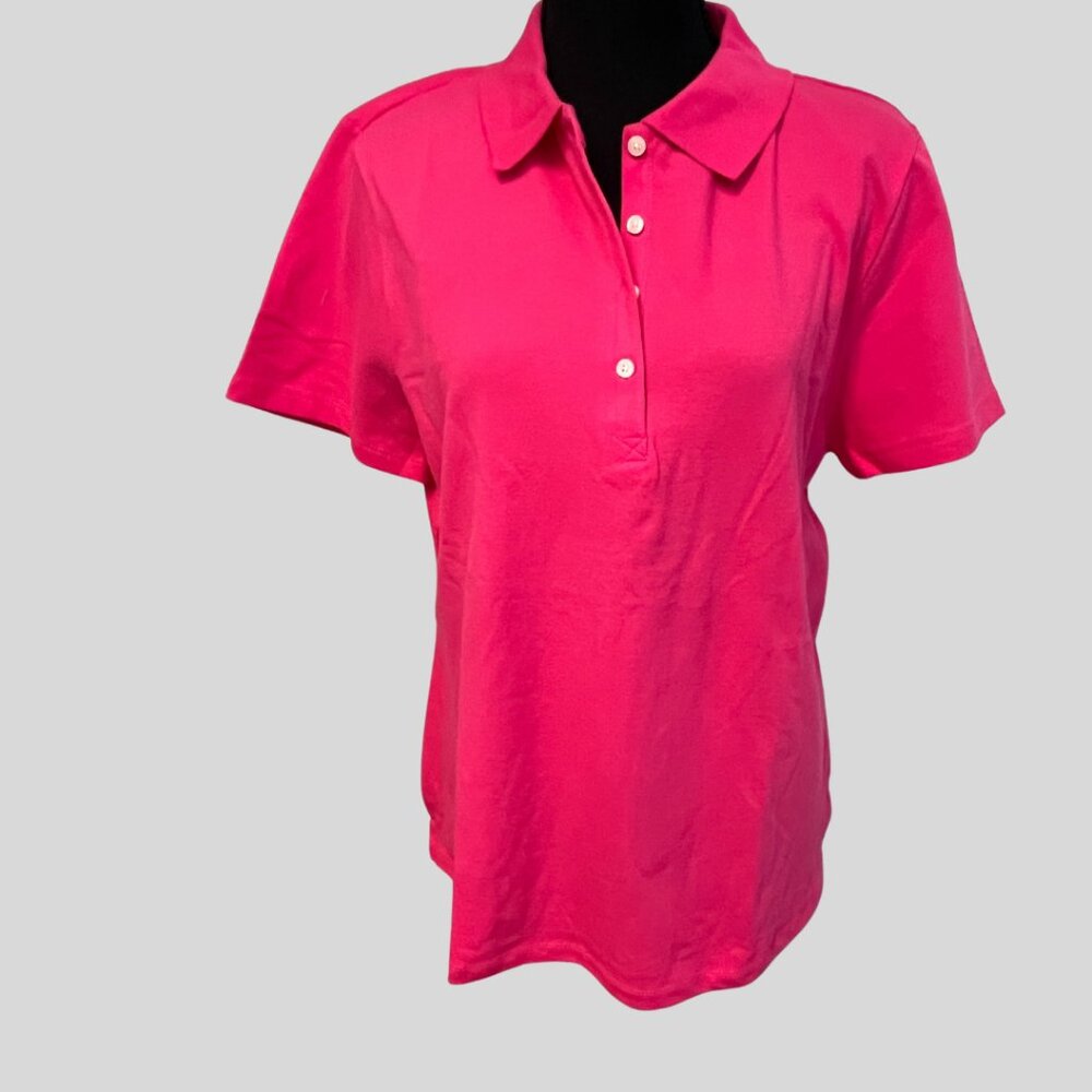 Fresh Polo shirt - NWT- Pink - Size XL - Short Sleeves - 0790-DY-2
